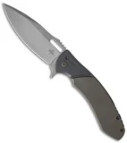 Ferrum Forge + Kramer Custom Knives Deity Flipper Titanium (3.75" SW) BZ/GY