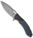 Ferrum Forge + Kramer Custom Knives Deity Flipper Titanium (3.75" SW) BL/GY