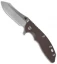 Hinderer Knives XM-18 3.5 Skinner Frame Lock Knife FDE Brown (Stonewash)