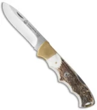Puma IP Knives Drophunter Lockback Knife Stag Horn (3.5" Satin)