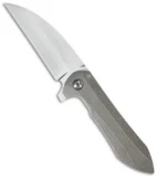 Peter Rassenti Custom Druid Integral Frame Lock Knife Titanium (3.5" Hand Satin)