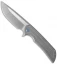 Ferrum Forge Mordax Flipper Knife Gray/Milled (3.625" Two-Tone) Blue
