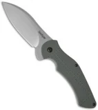 Kershaw Junkyard Dog II Liner Lock Knife Gray G-10 (3.75" Bead Blast) 1725