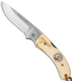 Karesuando Kniven Nallo Lockback Folding Knife Curly Birch (2.50" Satin)