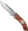 Karesuando Kniven Nallo Lockback Folding Knife Brown Curly Birch (2.50" Satin)