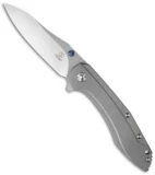 Southard Performance Series Tolk Flipper Knife Blasted Titanium (3.875" Satin)