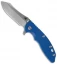Hinderer Knives XM-18 3.5 Skinner Frame Lock Knife Blue (Stonewash)