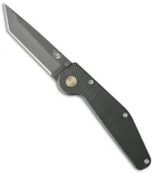 GT Knives Police Tanto Manual Knife Green (3.625" Gray) GT309