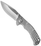 Kizer River Cat Frame Lock Knife Titanium (3.375" Stonewash) Ki4456A1