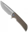 Ferrum Forge Mordax Flipper Knife Bronze/Milled (3.625" Stonewash)