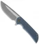 Ferrum Forge Mordax Flipper Knife Blue/Milled (3.625" Stonewash)