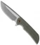 Ferrum Forge Mordax Flipper Knife Green/Milled (3.625" Stonewash)