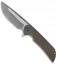 Ferrum Forge Mordax Flipper Knife Bronze/Plain (3.625" Stonewash)