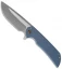 Ferrum Forge Mordax Flipper Knife Blue/Plain (3.625" Stonewash)