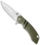 Olamic Cutlery Wayfarer Flipper Knife OD Green G10 (4" Two-Tone) W866