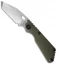 Strider Knives SnG-CC Tanto Knife OD Green G-10 (3.5" Stonewash)