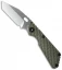 Strider Knives SnG Tanto Knife OD Green GG Gunner Grip (3.5" Stonewash)