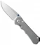 Chris Reeve Knives Small Inkosi Frame Lock Knife (2.75" Stonewash) CRK