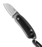 Moki Knives Colon Neck Knife Black Micarta (0.75" Satin)