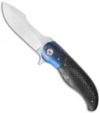 George Muller LL-AA Flipper Knife Carbon Fiber/Ti (3.5" Satin)