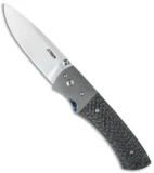 O'Hare Knives Orion Liner Lock Knife Silver LSCF (3.25" Satin)