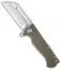 Andre de Villiers Mid-Tech Butcher V2 Knife Gold/Green (3.75" Satin) AdV