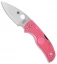 Spyderco Native 5 Lightweight Lockback Knife Pink FRN (3" Satin S30V) C41PPN5