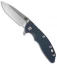 Hinderer Knives XM-18 3.5 Spear Point Knife Blue/Black G-10 Blue Ti (SW)