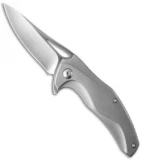 Brous Blades Exo Liner Lock Flipper Knife Titanium (3.375" Satin)
