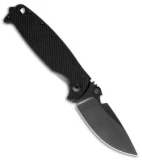 DPx HEST/F 2.0 Triple Black Left-Handed Knife G10/Ti (3.25" Black)