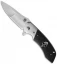 Olamic Cutlery Wayfarer Flipper Knife CF/Zinc Skull (4" Compound) W835