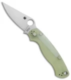 Spyderco M4 Paramilitary 2 Knife Natural G-10 (3.4" Satin) C81GM4P2 Exclusive