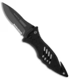 BlackHawk! CQD Mark I Type E Spear Point Folding Knife (3.75" Serr) 15M100BK
