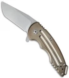 Jake Hoback Custom A10 Frame Lock Knife Titanium (3.25" Stonewash)