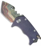 Medford Custom Panzer Tanto Frame Lock Knife Titanium (2.5" Vulcan) MKT