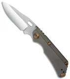 Duane Dwyer Custom SnG Recurve Knife Brown Stepped Titanium (3.5" Gray PD-1)