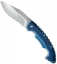 Boker Magnum Blue Bowie Liner Lock Knife SS (3.875" Satin) 01RY855