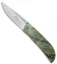 Maserin Atti Liner Lock Knife Green Burl (2.75" Satin) 389/RV