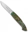 Maserin Consoli 402 Lockback Knife Green Burl (2.875" Satin) 402/RV