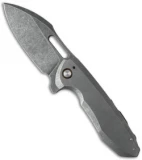 TuffKnives Custom Switch Flipper Knife Titanium (3.4" Stonewash)