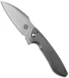 TuffKnives Custom Switch Flipper Knife Titanium (3.5" Stonewash)