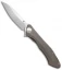 Custom Knife Factory Rabbit Frame Lock Knife Titanium (4.125" Stonewash)