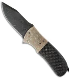 Burr Oak Knives First Responder Flipper #3 Knife LSCF/Mokume (3.5" Damascus)