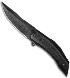 Corrie Schoeman Persian Flipper Knife LSCF (3.875" Damascus)