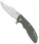 Hinderer Knives XM-18 3.5 Bowie Frame Lock Knife OD Green G-10 (Stonewash)