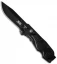 SOG Bladelight Folder Mini Black Knife + LED Flashlight (3" Black) BLT61-CP