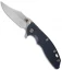 Hinderer Knives XM-18 3.5 Bowie Frame Lock Knife Black/Blue G-10 (Stonewash)