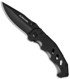 Schrade Liner Lock Knife Black (3" Black) SCH214