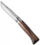 Opinel Knives No. 8 Stainless Steel Knife Walnut (3.25" Satin) #8 SS