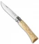 Opinel No. 7 Nature "Wave" Stainless Steel Knife Beech Wood (3" Satin)